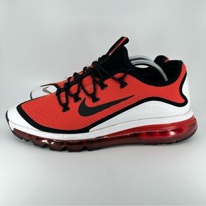 Nike Air Max More Habanero Red White Black Running Shoes MEN'S 10.5 AR1944-600